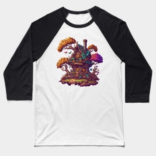 Magical Cottage In The Forest Baseball T-Shirt